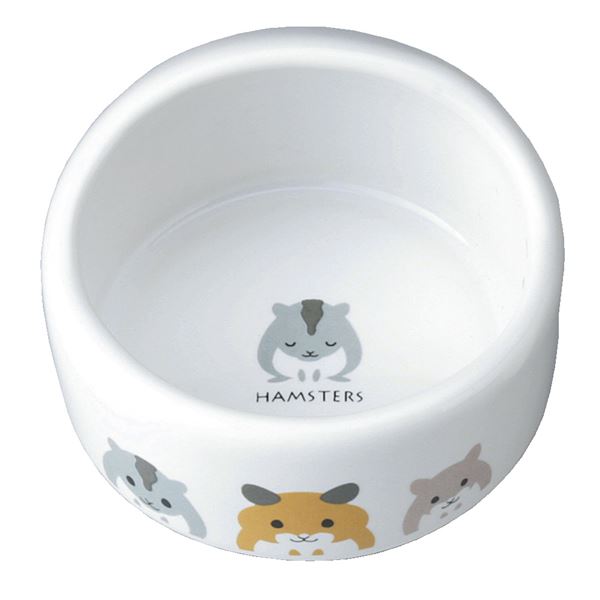 （まとめ）ハムちゃんのフード付食器【×5セット】 (小動物用品/食器 給水器) (同梱 代引き不可)