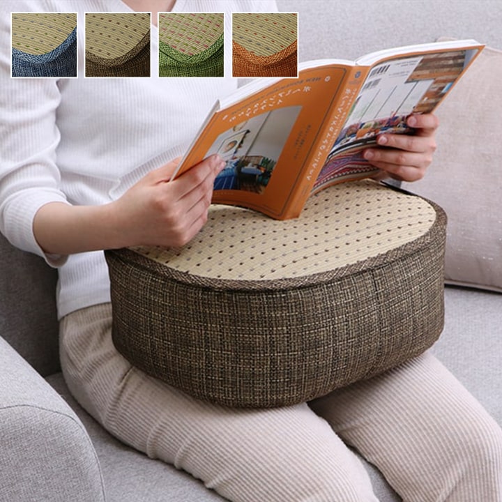 クッション くつろぎ リラックス スマホ い草 抗菌防臭 消臭 シンプル 小林製薬コバガード使用 約30×40..