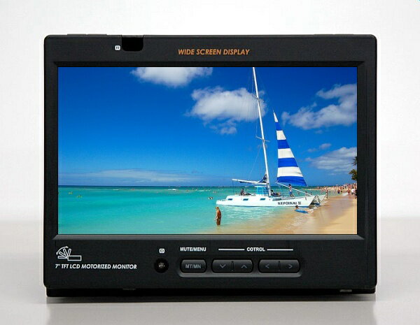 【ポイント2倍_11/5-11/8】カーモニター ハーフDINサイズ インダッシュモニター 7インチワイド液晶モニター【CM-700MT】ハーフDIN電動式 CAMOS【送料無料】【smtb-td】【02P05nov10】