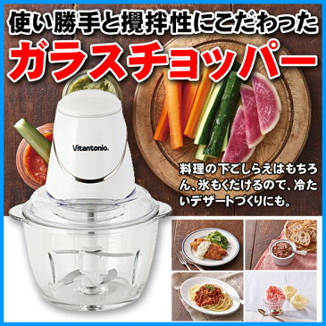 ガラスチョッパー Vitantonio ビタントニオ VCR-10 ホワイト 500ml 電動チョッパー ミニチョッパー