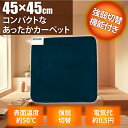 【送料無料】 ミニマット 45×45cm テクノス TEKNOS ホットマット ミニマットマイヤー EC-K488 ネイビー 強弱切替付き