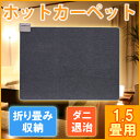 【送料無料】 ホットカーペット 1.5畳用 本体 省スペース TEKNOS テクノス TWA-1500B 電気カーペット 電気マット
