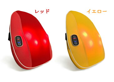 スマートマッサージャー パプリカ ヒーター付きで温めながらマッサージ 薄型軽量で持ち運びにも便利！ クロシオレッド 58372 【代引不可】