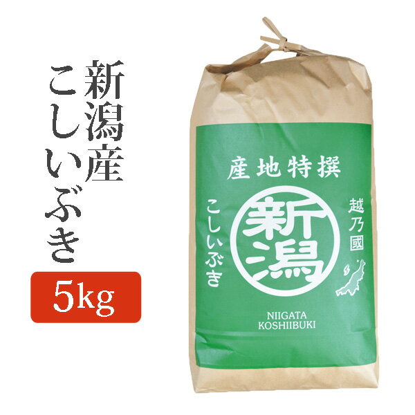 [P5倍 19日20:00〜23日1:59] 令和3年産 新潟県産こしいぶき 玄米 5Kg (5キロ) 2021年度産 玄米 コシイブキ 玄米 新潟産 コシイブキ ご飯 [代引/同梱不可]