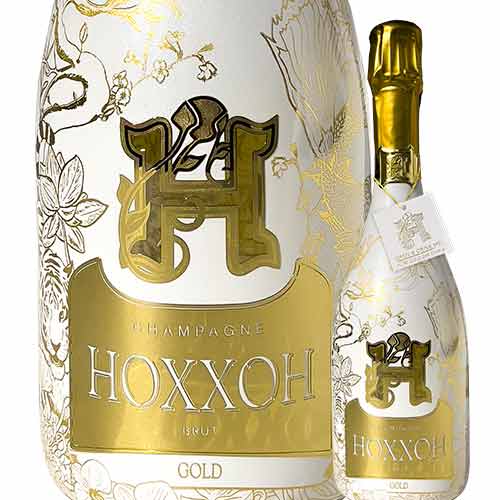 ゴールド シャンパン・白 辛口 750ml 化粧箱付き NV フランス シャンパーニュ シャルドネ スパークリングワイン HOXXOH オックス 2101030004186 【代引不可】【同梱不可】