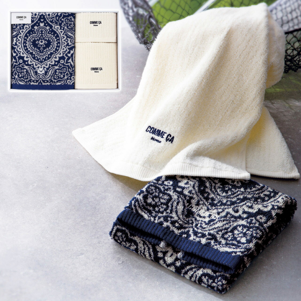 【抽選で最大100%ポイントバック！12/1~】 タオルセット コムサホーム ギフト プレゼント 贈り物 贈呈 ..