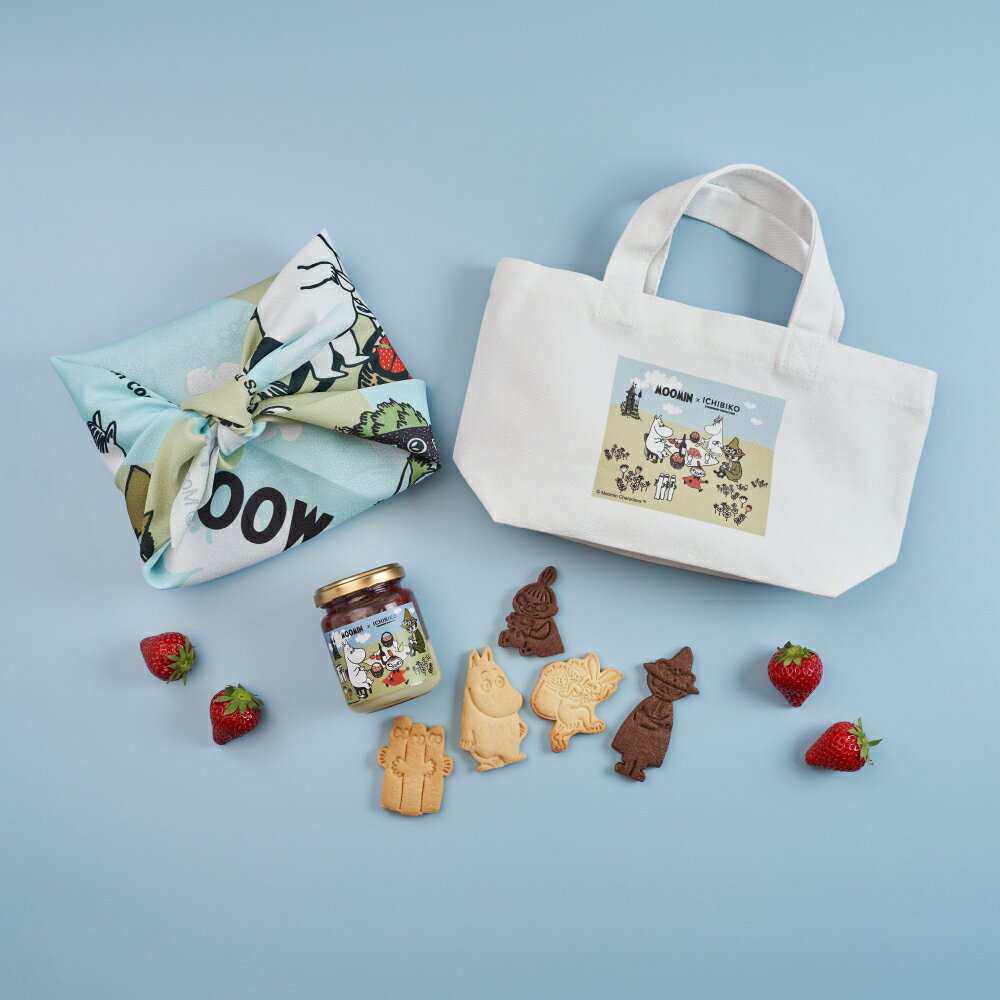【送料無料】【公式 ICHIBIKO(いちびこ)】 MOOMIN × ICHIBIKO 春のティーパーティートートセット｜ムーミン コラボ ｜いちびこ いちご 焼き菓子 ジャム 詰め合わせ トートバッグ かわいい ギフト 贈り物 手土産 限定 お取り寄せ 母の日