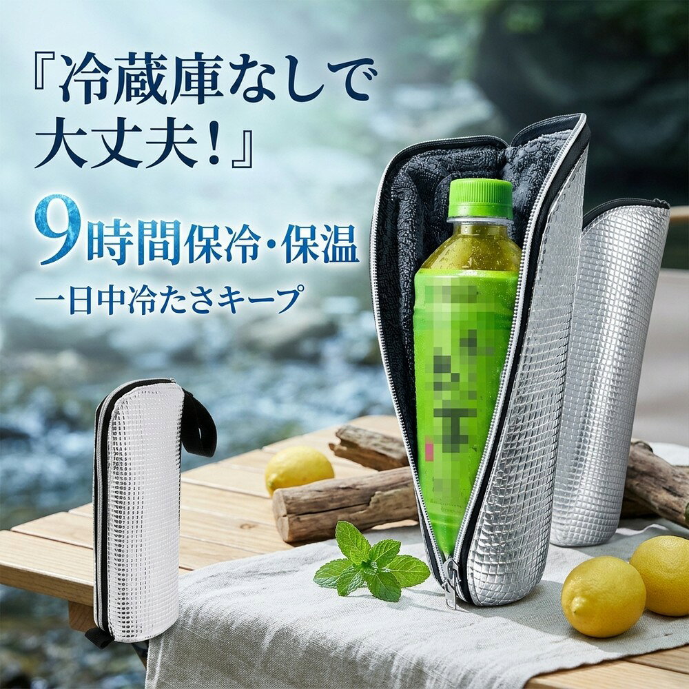 【冷蔵庫いらずの保冷力】 ペットボトルカバー 保冷 保温 ペットボトルホルダー 結...