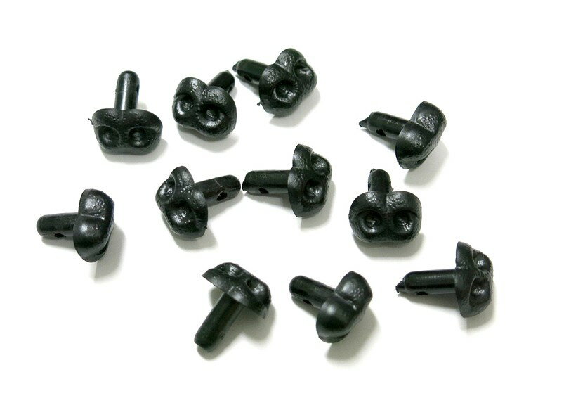 イヌ鼻 Aタイプ 黒色 15mm（50個入り） ブラック 犬 ドッグ