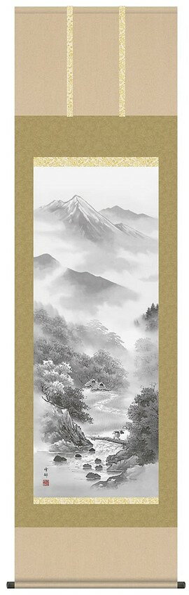 山水画 山河幽寂 中山雪邨 尺五(B2-040)