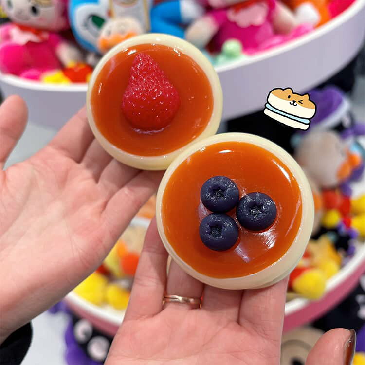 スイーツスクイーズ 大福 ストレス解消 かわいい ミニチュア食玩スクイーズ ぷにぷ...