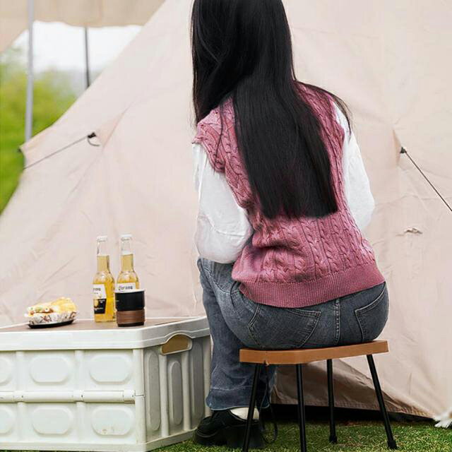折りたたみ椅子 アウトドア チェア 軽量 小さい ミニチェア 携帯椅子 スツール 持ち運び コンパクト 簡単組立 キャンプ椅子 登山 釣り アウトドア 花火大会 BBQ 登山 行列 スポーツ観戦 ichigoichi39-10002006 トゥモロードレッシング サンプル画像3