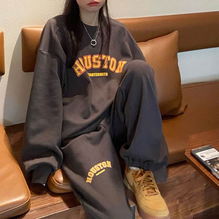 おしゃれ レディース M メンズ 春 長袖 スウェット 部屋着 ルームウェア パジャマ ジャージ トレーナー 秋 冬 秋冬 入院 スウェットパンツ レディース 産後 旅行 スポーツウェア ナイトウェア 上下セット スリム ゆったり XL L スウェット ichigoichi39-10004506 トゥモロードレッシング サンプル画像2