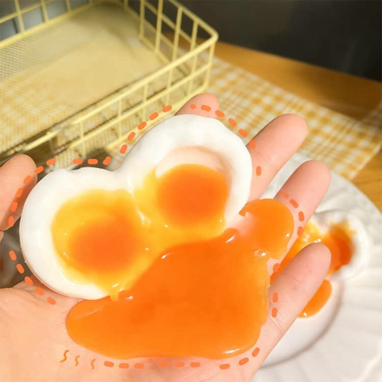 2点セット 半熟卵 スクイーズ 低反発 おもちゃ かわいい 握る スストレス解消 もちもち おしゃれ オシャレ Y2K 握って遊ぶ パ そっくり バタースティック スクイーズ 超しっとり ソフトなスローリバウンド 袋入り 学生向け 癒し系 送料無料 ichigoichi39-10005761 トゥモロードレッシング サンプル画像2