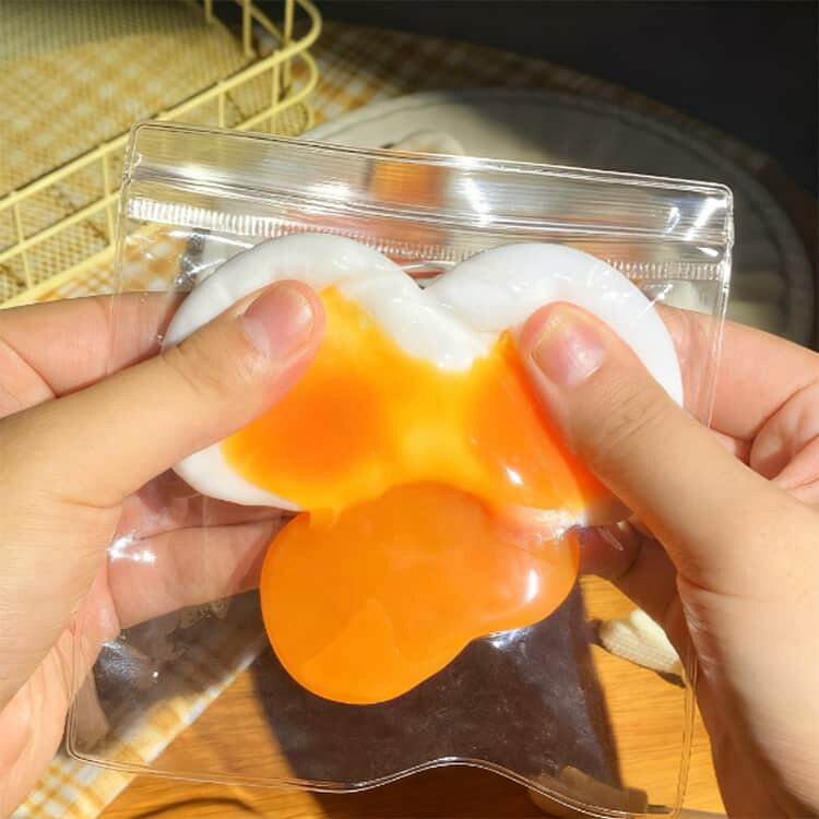 2点セット 半熟卵 スクイーズ 低反発 おもちゃ かわいい 握る スストレス解消 もちもち おしゃれ オシャレ Y2K 握って遊ぶ パ そっくり バタースティック スクイーズ 超しっとり ソフトなスローリバウンド 袋入り 学生向け 癒し系 送料無料 ichigoichi39-10005761 トゥモロードレッシング サンプル画像3