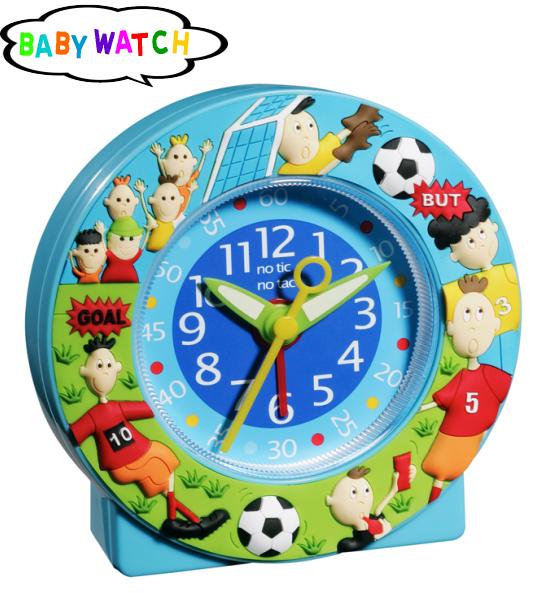 【BABY WATCH】ベビーウォッチ子供用目覚まし時計【サッカー】【雑貨】