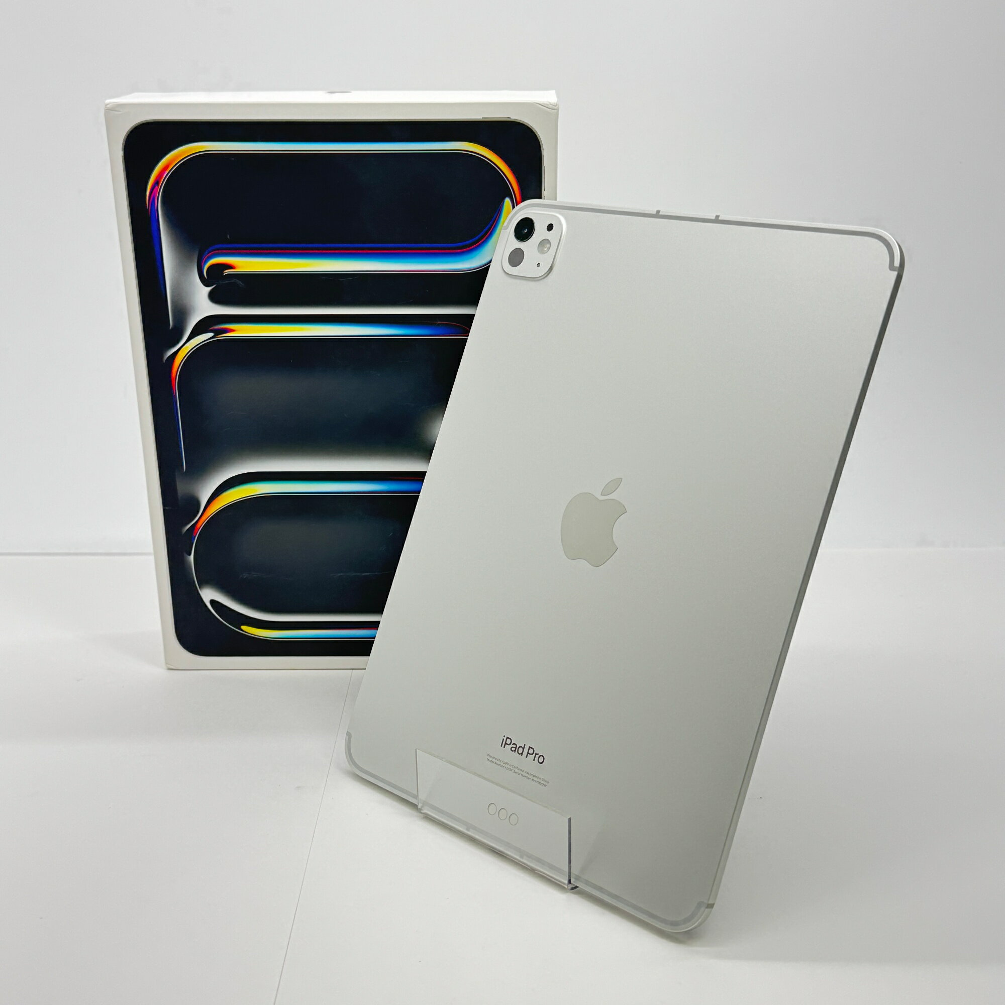 美品 SIMフリー iPad Pro 11インチ M4 Wi-Fi+Cellular 256GB MVW23J/A シルバー バッテリー最大容量100% 付属品完備 純正カバー付属