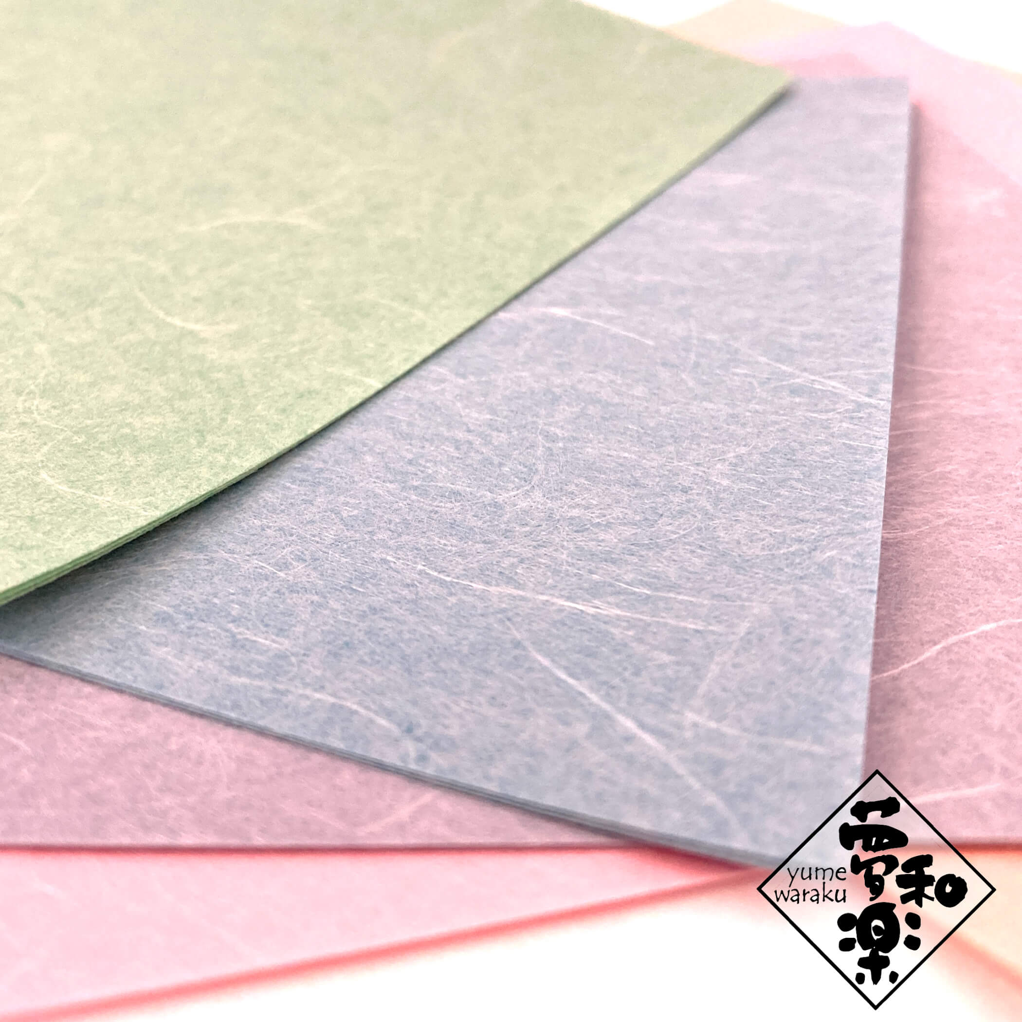 【クラフト用和紙 夢和楽 雲竜-うんりゅう- 古染】788mm × 545mm 2枚（巻） ラッピングペーパー お花紙 ちぎり絵 切り絵 貼り箱 和紙 2