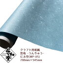 【クラフト用和紙 夢和楽 雲竜-うんりゅう- にぶ空】788mm × 545mm 2枚(巻) ラッピングペーパー お花紙 ちぎり絵 切り絵 貼り箱 和紙
