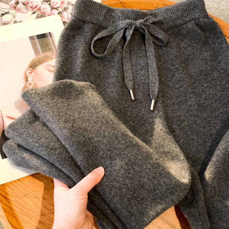 Rakuten - 3丈選べる 新入荷 冬 ウールパンツ レディース ロング丈 ハイウエスト ワイドパンツ ウール混 美脚効果 通勤 きれいめ 暖か ボトムス あったか