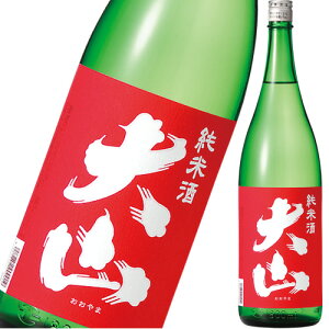 日本酒 純米酒 加藤嘉八郎酒造 大山 純米酒 赤 1800ml 山形 鶴岡 ギフト プレゼント(4989852900019)