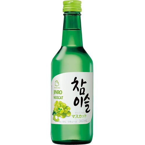 韓国焼酎 チャミスル マスカット 360ml 13度 眞露 JINRO 韓ドラ 韓国 ギフト プレゼント(8801048178209)