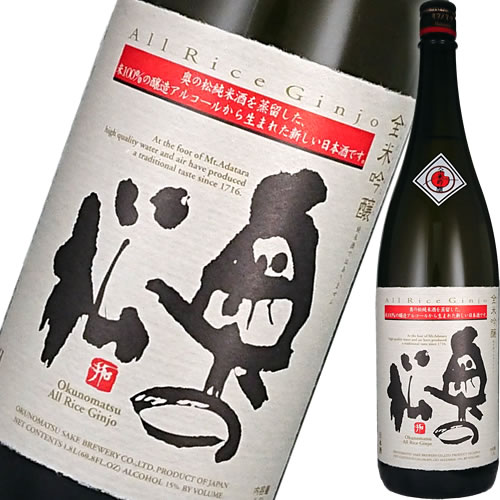 お酒 日本酒 福島 吟醸酒 奥の松酒造 全米吟醸 1800ml　ギフト プレゼント(4964838050308)