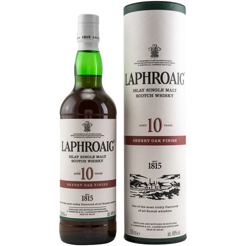 ラフロイグ 10年 シェリー オーク フィニッシュ 700ml 48度 シングルモルト スコッチ ウイスキー スコットランド アイラ ギフト プレゼント(5010019640321)