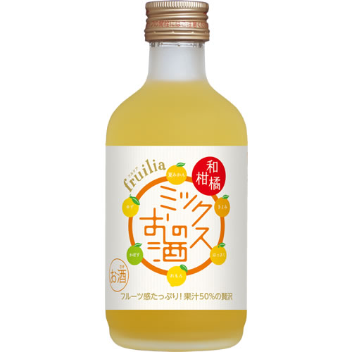 國盛 フルリア 和柑橘ミックスのお酒 300ml 7度 fruilia 果実のお酒 中埜酒造 国盛 リキュール ギフト プレゼント(4978526002678)
