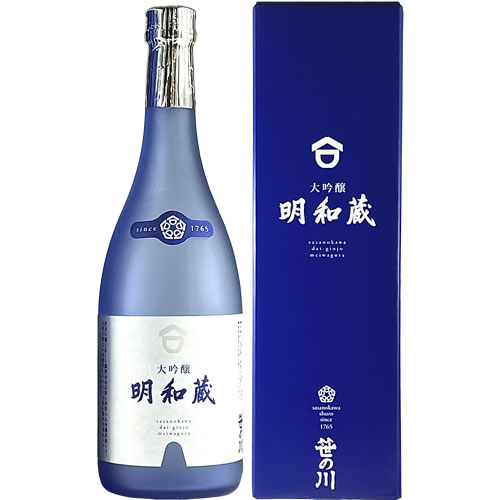 金賞受賞酒 笹の川 大吟醸 明和蔵 720ml 笹の川酒造 福島 日本酒 令和7年酒造年度全国新酒鑑評会　ギフト プレゼント(4973373600626)