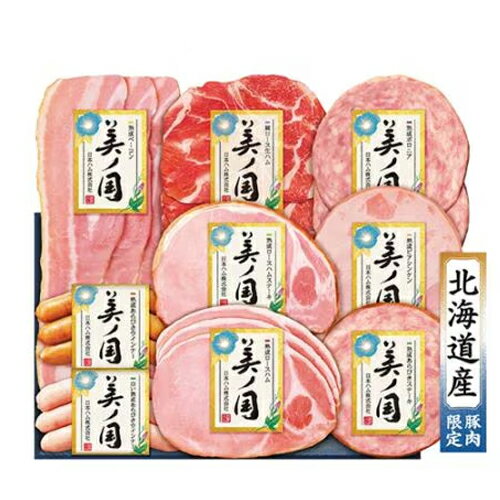 産地直送 日本ハム 北海道産豚肉使用 北海道プレミアム 美ノ国 UKH-58 冷蔵配送 送料無料 ※同梱注文・名入れ不可