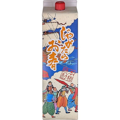 樂天商城 - じゃがいも焼酎 じゃがたらお春 1800ml 25度 紙パック 福田酒造 長崎県 本格焼酎 1.8L【12個まで1個口配送可能】　ギフト プレゼント(4993036040996)