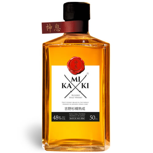 神息 ブレンデッドモルト 500ml 48度 かみき ブレンデッド ウイスキー　プレゼント(4589858890019)のサムネイル