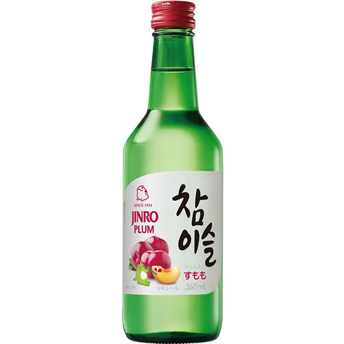 韓国焼酎 チャミスル すもも 360ml 13度 眞露 JINRO 韓ドラ 韓国　ギフト プレゼント(8801048178308)