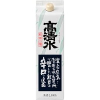 高清水 辛口パック 1800ml 秋田酒類製造 【12個まで1個口配送可能】　ギフト プレゼント(4969516410320)