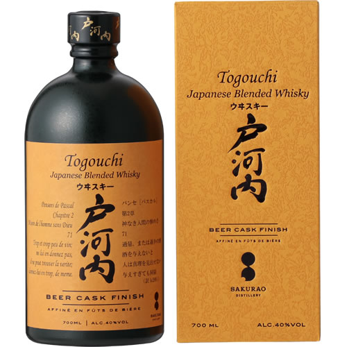 中国醸造 戸河内ウイスキー BEER CASK FINISH 40% 700ml とごうち (4901903061067)