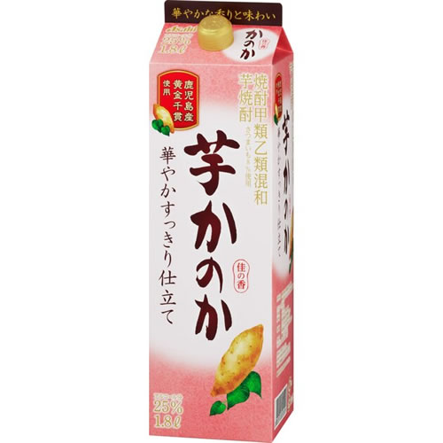 芋焼酎 かのか 華やかすっきり仕立て 1800ml 25度 紙パック 1.8L アサヒ 焼酎甲類乙類混和【12個まで1個口配送可能】　ギフト プレゼン..