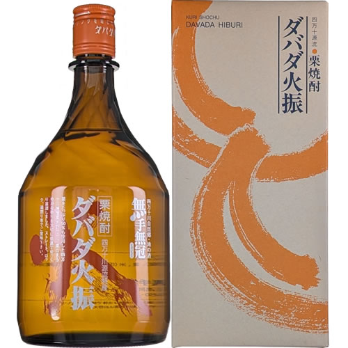 無手無冠 栗焼酎 ダバダ火振 ボトル だばだひぶり 900ml 25度 高知　ギフト プレゼント(4944230100061)