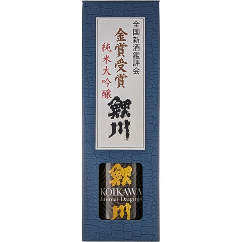 金賞受賞酒 純米大吟醸 鯉川 亀の尾 720ml 鯉川酒造 日本酒 山形 令和7年酒造年度全国新酒鑑評会　ギフト プレゼント(4989777142310)