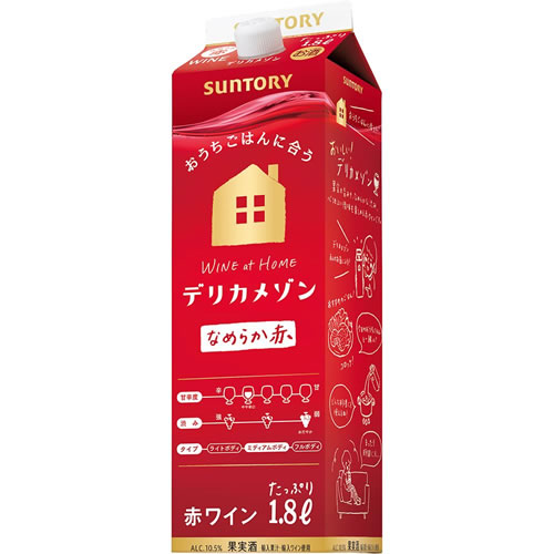※こちらの商品は、12個まで1個口配送可能です。 なめらかなおいしさの赤ワイン。 ほくほくした甘みのコロッケなどのおうちごはんに。 お肉や醤油のコク・旨味系にも。 ■アルコール分：10.5％ ■甘辛度：やや辛口 ■渋み:おだやか ■タイプ：ミディアムボディ ■おすすめの飲み方： 軽く冷やして