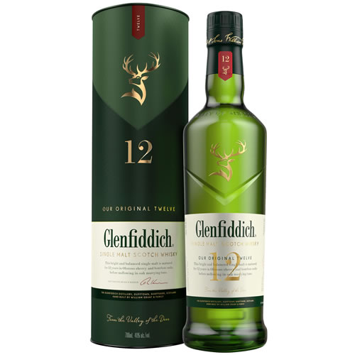 GLENFIDDICH グレンフィディック 12年 700ml シングルモルト ウイスキー whisky　ギフト プレゼント(5010327325460)