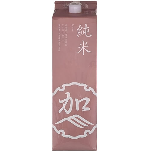 加藤酒造 越後屋純米 1800ml 新潟 日本酒 12個まで1個口配送可能　ギフト プレゼント(4994677050078)