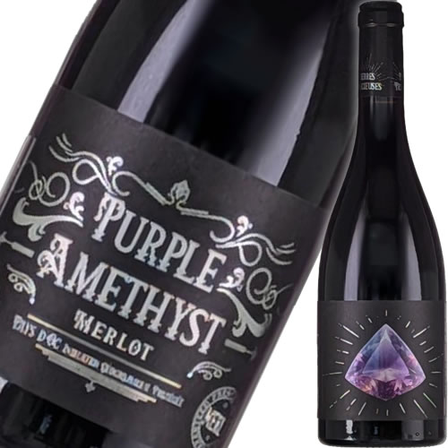 樂天商城 - ヴィニョーブル ヴェラス パープル アメジスト メルロー 750ml 宝石シリーズ フランス ラングドック 赤ワイン　ギフト プレゼント(3701086312588)