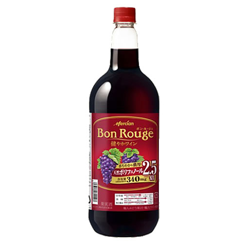 樂天商城 - 赤ワイン メルシャン ボン・ルージュ ペットボトル（赤） 1500ml　ギフト プレゼント(4973480311453)