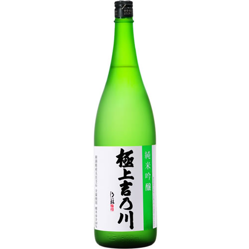 ※こちらの商品は欠品の際、入荷に時間がかかるため、期日指定は承れません。あらかじめご了承ください。 地元で契約栽培された【越淡麗】を100％使用して醸し出した、爽やかで品のある香りと、まろやかな深みのある味わいの純米吟醸です。 淡麗な中にふくらみを感じます。 ■アルコール度：15度 ■日本酒度：+1 ■酸度：1.5 ■酸精米歩合：50% ■原材料：米（新潟県産）、米こうじ（新潟県産米） ■おすすめの飲み方：室温・冷やしてその時、極上の時 日々、折々を祝う酒。 人生の節目から、日常のちょっと嬉しい事があった時など、喜びを分かち合ういっぱいの酒。 米にこだわりぬき、水にこだわりぬき、技を極める。そんな「極上吉乃川」の馥郁たる香り、淡麗でありながらふくらみのある極みの一杯がその時をやさしく包み込みます。 香りだけでも、味だけでも、吟醸酒とは呼べません。爽やかな吟醸香と、ふくらみのある味わいが離しがたく解け合ってはじめて、本当の吟醸酒が生まれるのです。 　杜氏はこれを「香味一体」と言い、香味一体の酒は飲みあきしない、飲んでいるうちに次の手が伸びてくる、と言葉を続けます。 　「吟醸酒　極上吉乃川」は、オレンジや木蓮の花のような華やかでやさしい果実香と、ふくよかな透明感のある味わいの酒です。 よく、香りの強すぎる吟醸酒は、食前酒としては優れていても、料理と合わせるにはきつすぎると言われます。 　しかし、「極上吉乃川」は香味一体のまとまりがあり、後味の切れがいいため、繊細な料理を引き立てます。ほんとうの吟醸酒であり、しかも、少しだけ特別な日にも楽しんでいただける身近な酒であること・・・。 　吟醸蔵・吉乃川の粋が「吟醸酒　極上吉乃川」に生きています。 新潟は、全国にも名高いお米の生産地です。「極上吉乃川」ではその新潟の大地で育てられた酒造好適米「五百万石」を使用しています。 　「蔵人栽培米」の「五百万石」は、美酒に情熱を注ぎ込む蔵人たちが自問自答の中で「酒造りで米の役割を熟知している蔵人自らが細心の注意を払って育て上げた酒米に勝るものはない」と、蔵元・蔵人が一体となって勉強会や研究を重ね、細心の注意を払い、丹精込めて作り上げた究極の酒米です。