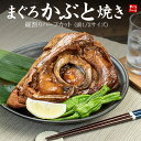 まぐろのかぶと焼き 頭1/2サイズ(800g前後) 希少部位 温めるだけ ご飯のおかず 酒の肴に （まぐろ 鮪 つのトロ 脳天 ほほ肉 目玉 BBQ ギフト 誕生日 プレゼント）yd5[[マグロかぶと焼き]