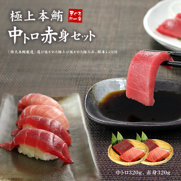 海鮮丼 本マグロ中トロ・赤身たっぷり640gセット 解凍レシピ付 送料無料 （ギフト 母の日 父の日 まぐろ 鮪 刺身 海鮮丼 手巻き寿司 おつまみ 御祝 内祝 誕生日 贈り物 プレゼント 高級）《pbt-bf7》〈bf1〉yd9[[中赤セット-2p]