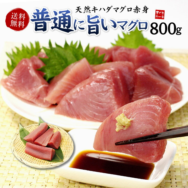 【送料無料】普通に旨い！天然キハダマグロ赤身メガ盛り800g！皮なし、血合いなしだから可食部はほぼ100％！解凍レシピ付（鮪 マグロ まぐろ 海鮮丼 手巻き寿司 メガ盛り 訳あり ワケアリ）《pbt-yf1》〈yf1〉yd5[[キハダ赤身800g]