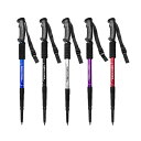 2本セット トレッキングポール おしゃれ 伸縮 55cm〜110cm I型 登山杖 アルミ製 軽量 ウォーキングポール 高さ調整 キャップ付き トレッキング 登...