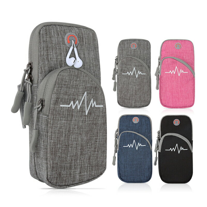 【2個目半額】アームポーチ ランニング メンズ レディース おしゃれ 小型 アームバンド スマホ 小物入れ スマホケース 軽量 撥水加工 男女兼用 大容量 小さめ ブラック グレー カジュアル アームケース ランニング 仕事 釣り カメラ 登山 ハイキング ジョギング アームバッグ